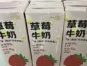 一鸣丹东草莓牛奶200ml*10盒整箱≥90%生牛乳学生早餐牛奶中秋礼盒装 实拍图
