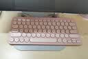 罗技（Logitech）时尚系列K390无线蓝牙键盘 超薄便携  K380升级版 粉色 79键 实拍图