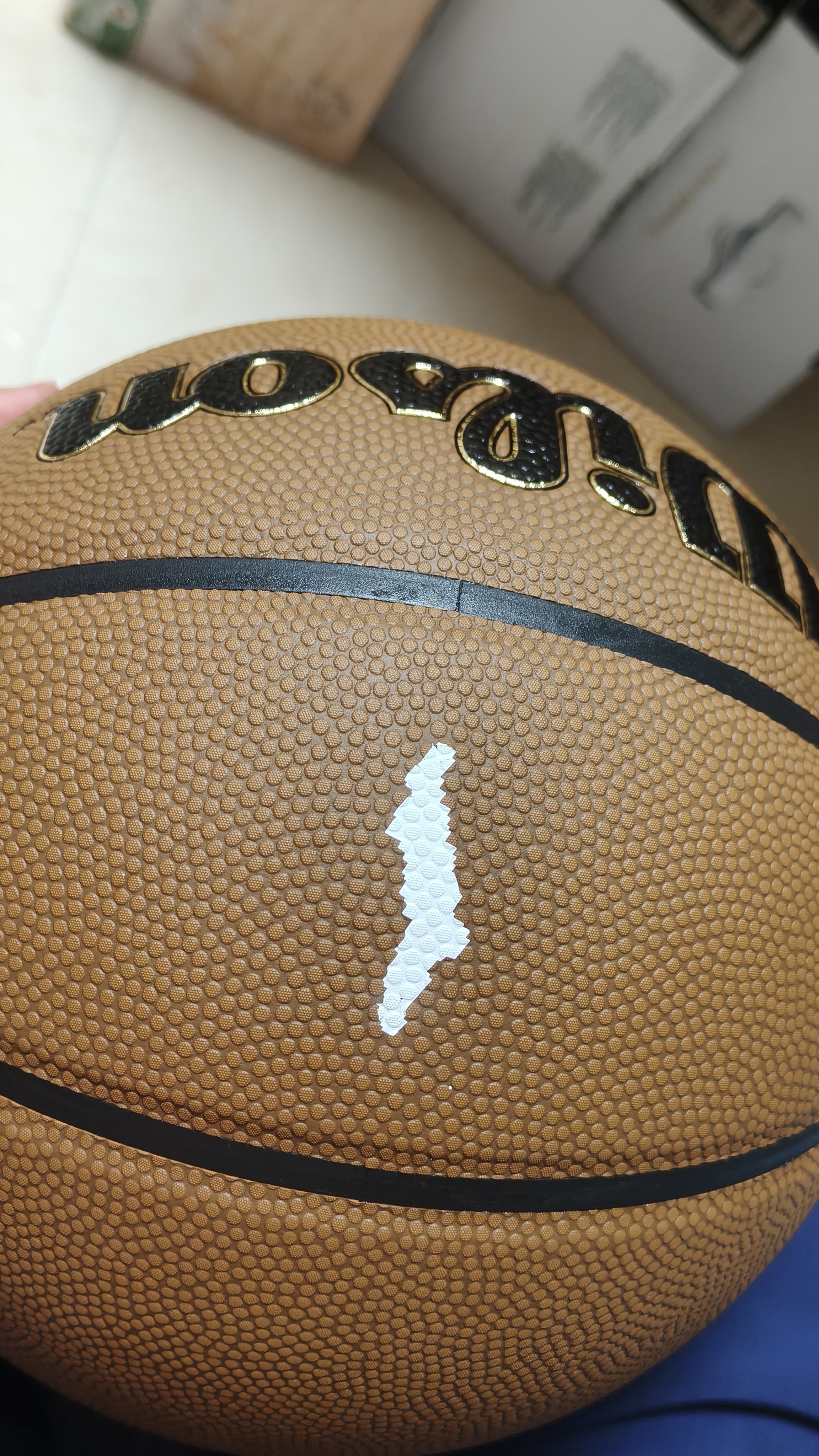 Wilson威尔胜马年新款NBA绝尘系列ENCORE PLUS防尘皮革室外成人7号篮球 实拍图
