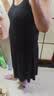 芬也孕妇哺乳连衣裙春夏打底外穿孕期吊带裙产后喂奶专用孕妇装 黑XXL 实拍图
