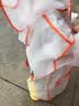 牧萌儿童雨衣男童女童防水全身雨披幼儿园小学生雨具 橙色挖掘机 L 实拍图