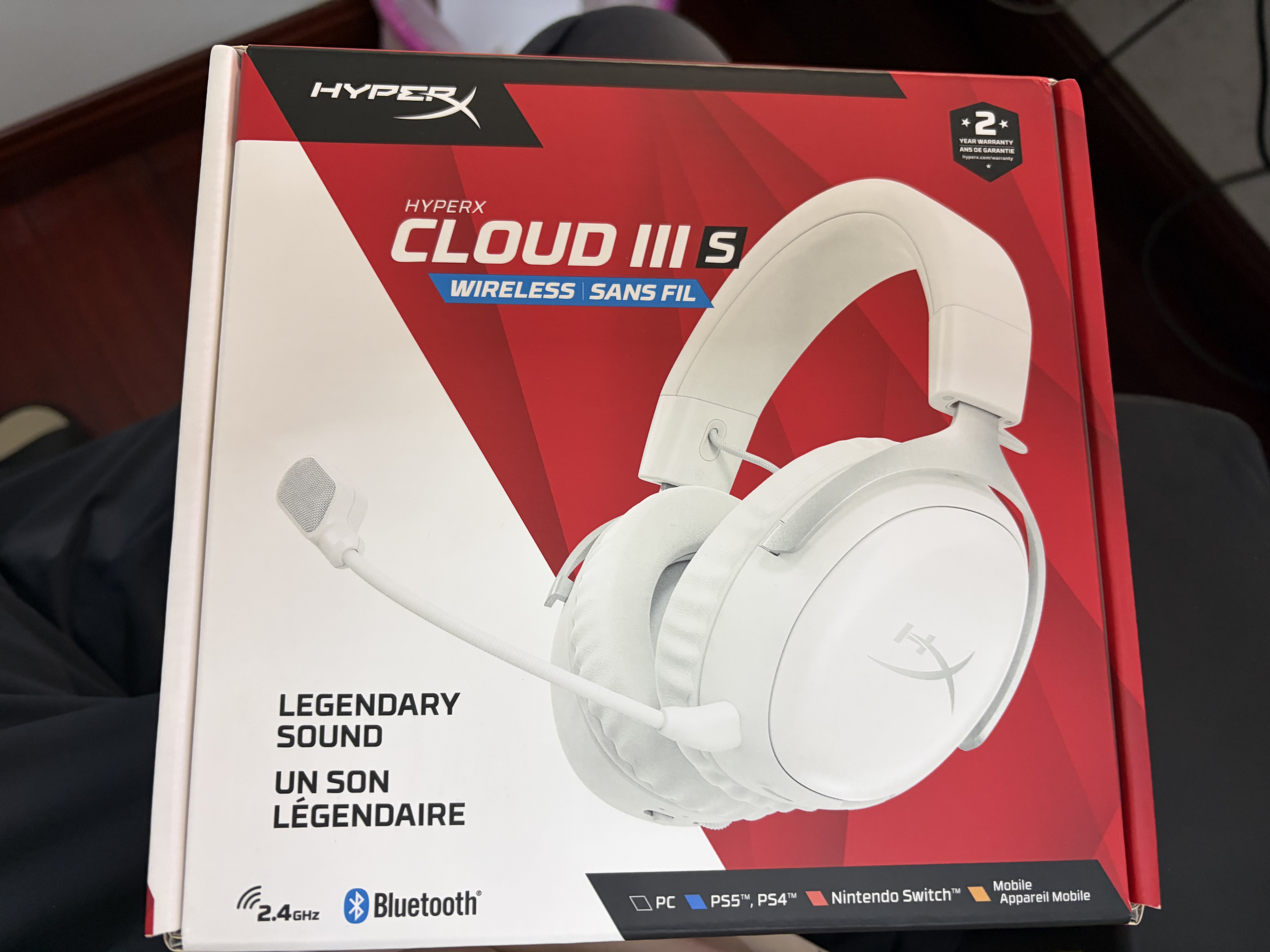 极度未知（HYPERX）飓风2升级款飓风3 头戴式游戏电竞耳机电脑耳麦 吃鸡游戏耳机 适配三角洲行动 【飓风3S无线加强版冰霜白】200h长续航 头戴式游戏耳机 实拍图
