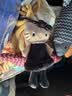 三丽鸥（SANRIO）NIC长腿黑皮珍珠HelloKitty爱心扣 赵露思同款 毛绒玩具礼物520 实拍图