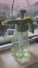 九千谷喷壶 气压式大容量塑料洗车浇花园艺喷雾器 1.5L 透明奶绿3248 实拍图