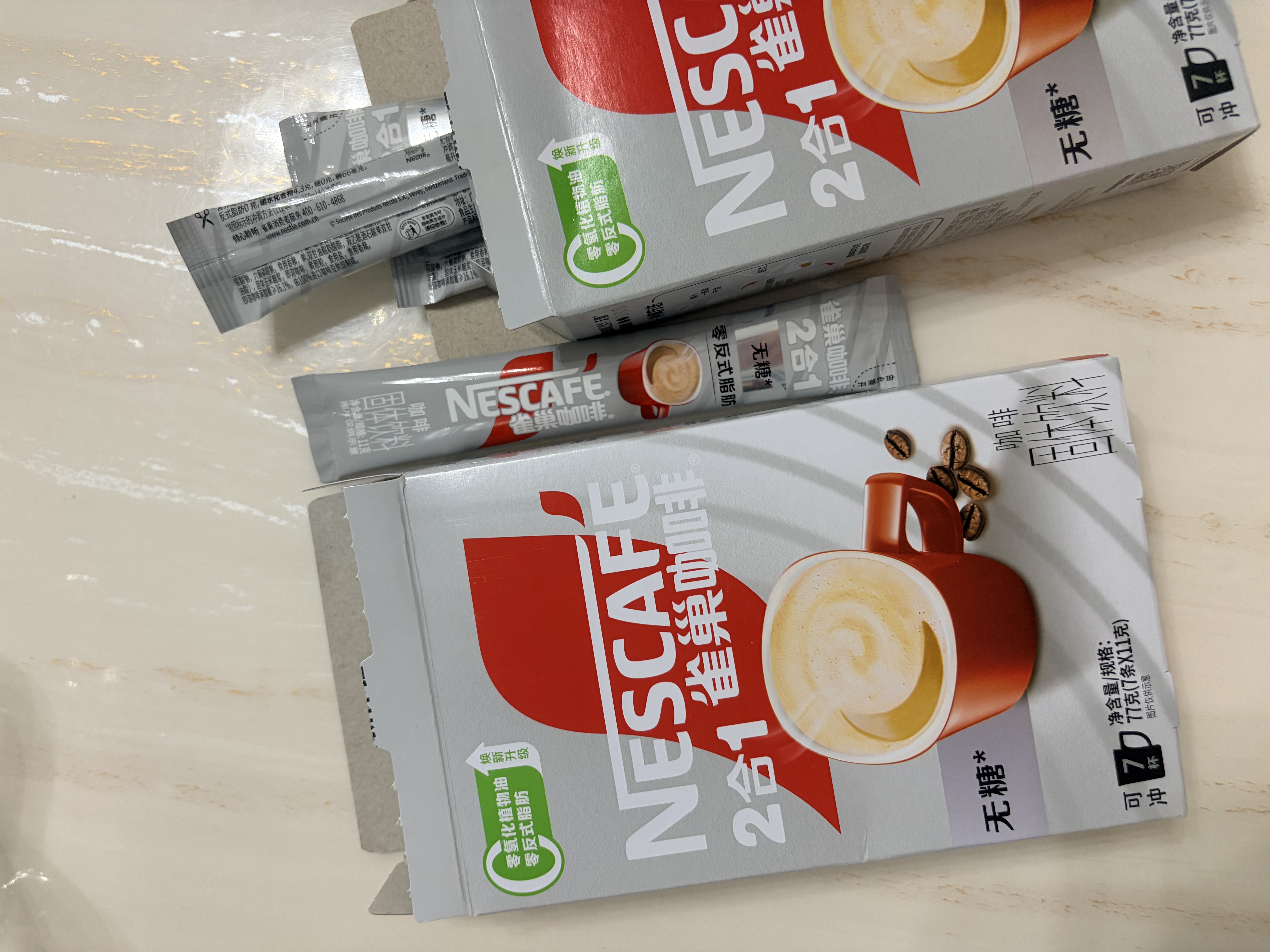 雀巢（Nestle）【樊振东同款】咖啡粉2合1无蔗糖*尝鲜装速溶冲调饮品7条77g 实拍图
