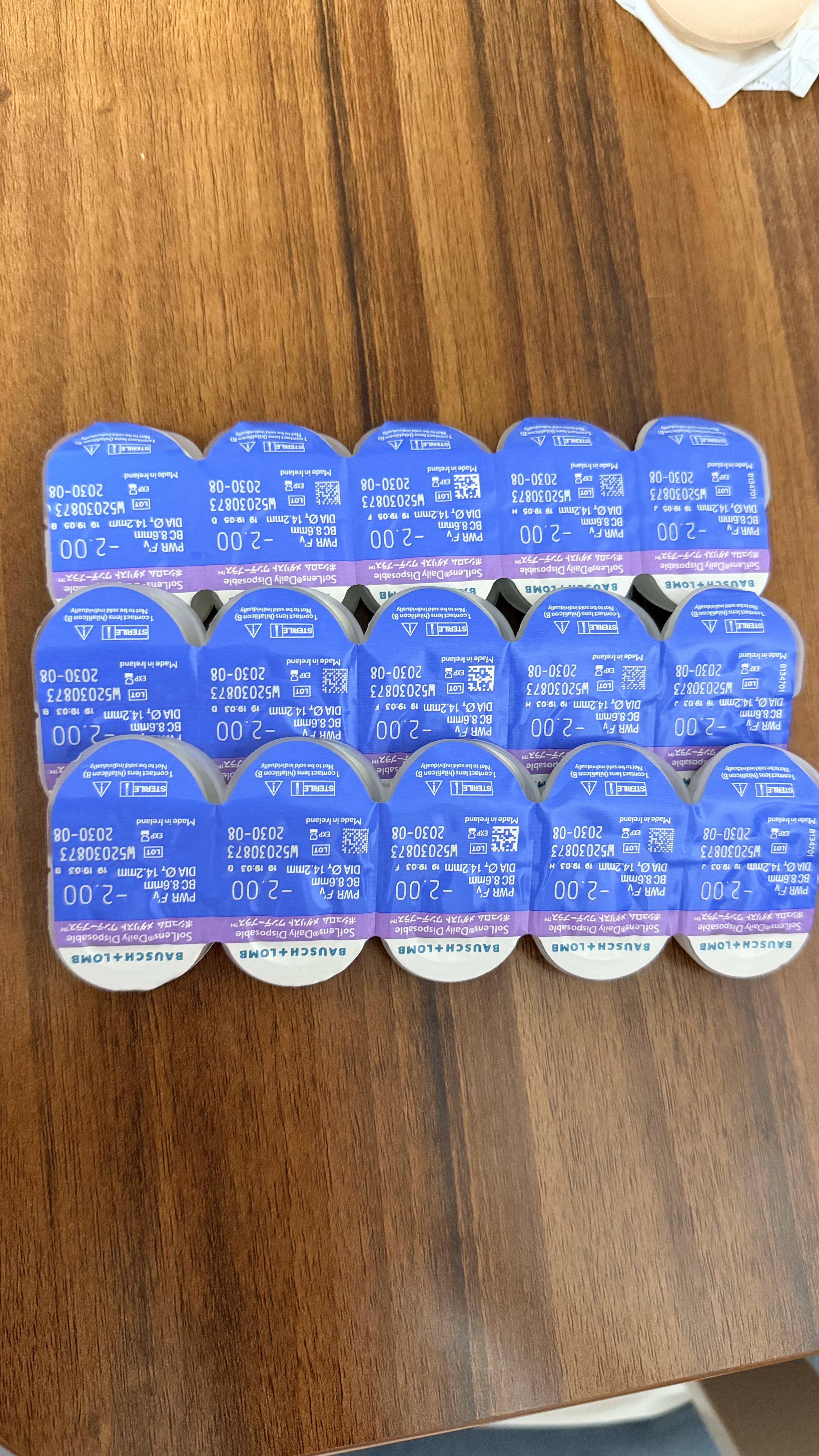 博士伦透明隐形眼镜月抛型清朗舒适6片装250度 军训透气隐形 实拍图