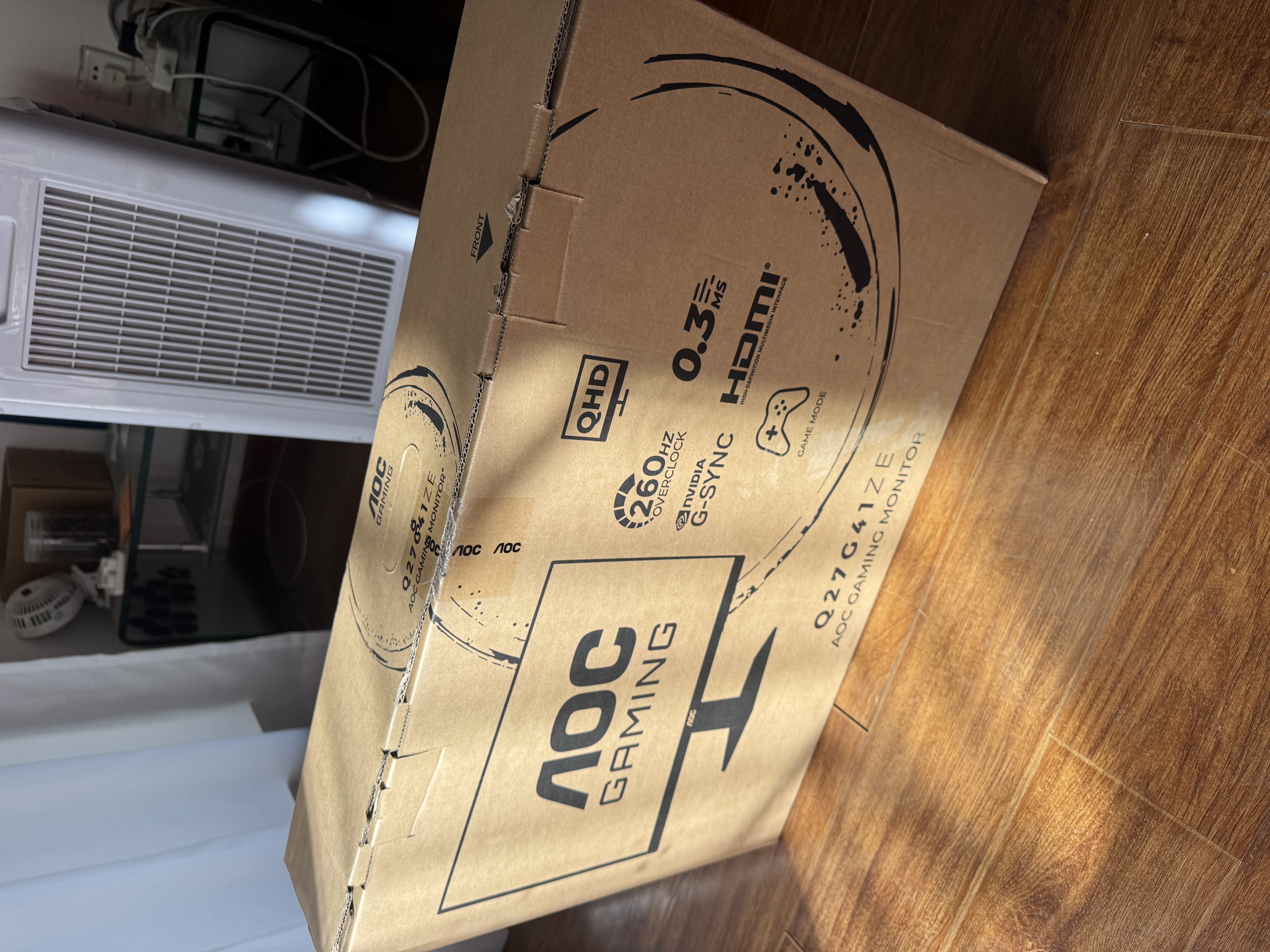 AOC 27英寸2K260Hz FastIPS 快速液晶1ms 硬件低蓝光 HDR游戏电竞显示器 新战神Q27G41ZE（高性能版） 实拍图