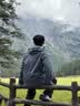 迪卡侬硬壳冲锋衣男女户外休闲登山徒步防风防水夹克MH500外套 旷野蓝（男女同款）- 亚洲款 新款上市 加内胆选大一码 2XL 实拍图