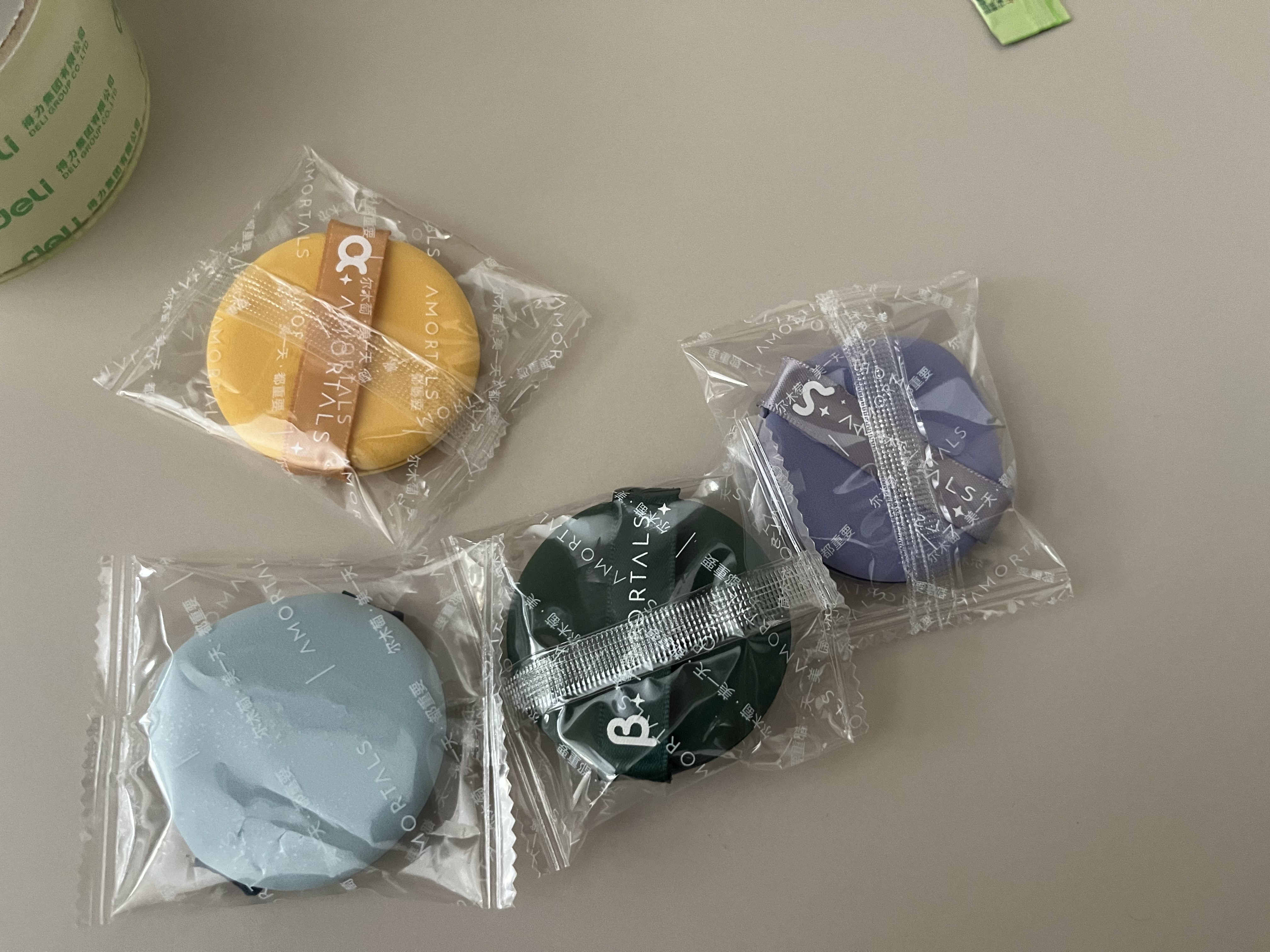 尔木萄（AMORTALS）丁禹兮同款气垫粉扑化妆蛋北斗七星套装7枚干湿两用不易吃粉 实拍图