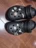 卡骆驰（CROCS）檀健次同款经典泡芙洞洞鞋百舒适男沙滩鞋女鞋休闲鞋|207521 黑色-001(含智必星) 35 (210mm) 实拍图