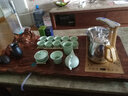 恒越 紫砂茶具套装四合一全自动电磁炉茶盘茶台茶海冰裂整套茶具汝窑功夫茶壶茶杯茶具套装家用 22仿酸枝一体佛唐诗全自动 实拍图