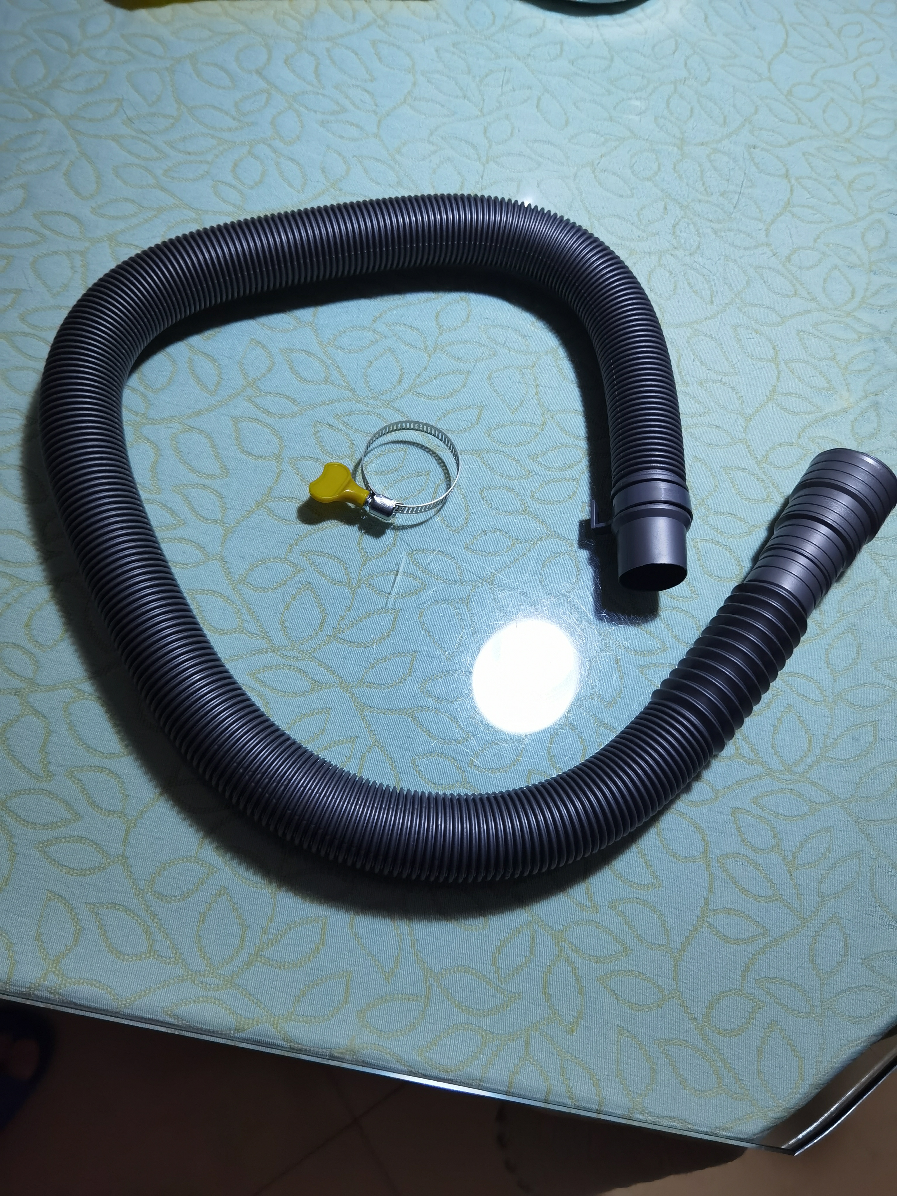 适用小天鹅美的海尔等全自动波轮滚筒洗衣机接水管进水管排水管延长管下水管送卡箍 1米加厚高弹力洗衣机排水管+送卡箍 实拍图