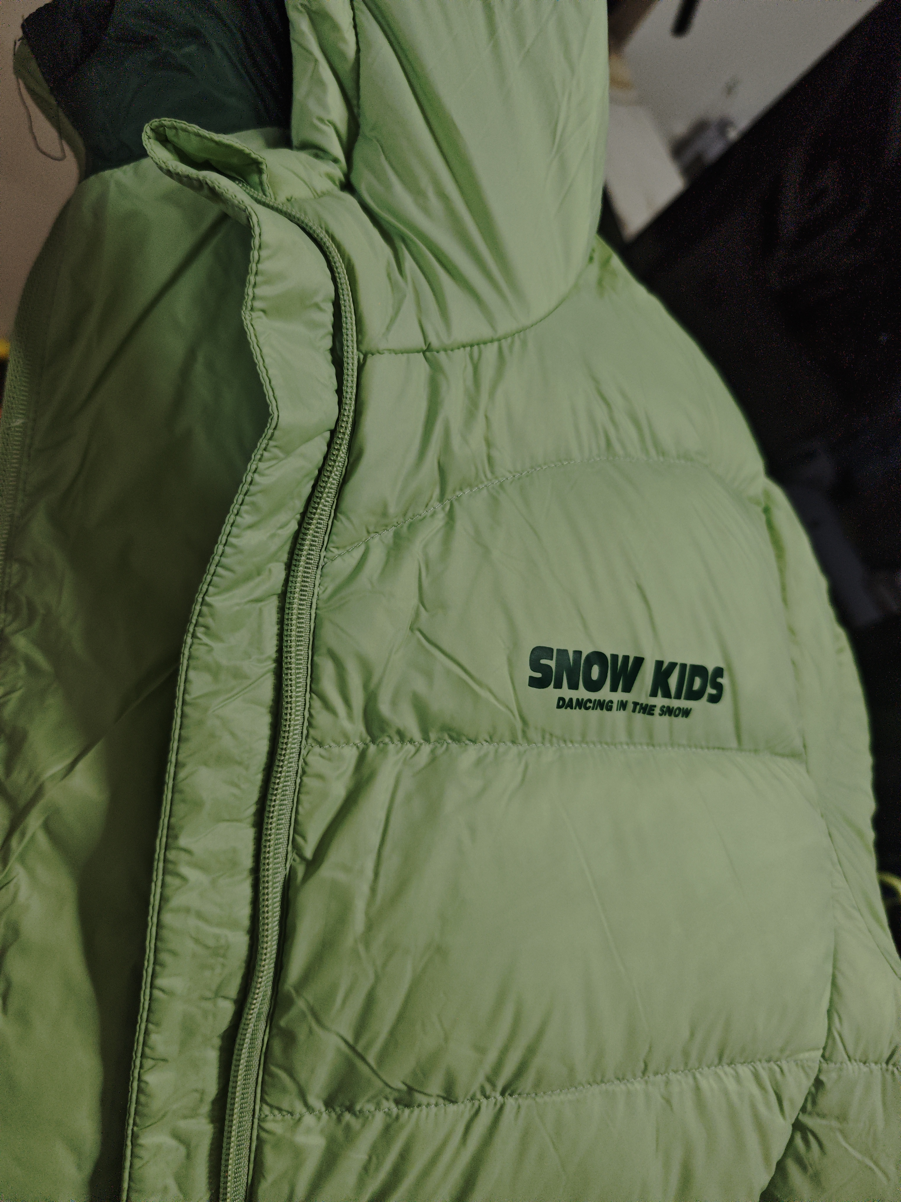 雪中飞儿童羽绒服轻薄保暖外套新款男女童装秋冬季亲少年洋气羽绒上衣 薄荷绿6140 170 实拍图