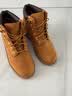 添柏岚（Timberland）小码女鞋小脚经典款柔软抓地高帮黄靴|12709W宽版 麦黄色 35 (US3) 实拍图