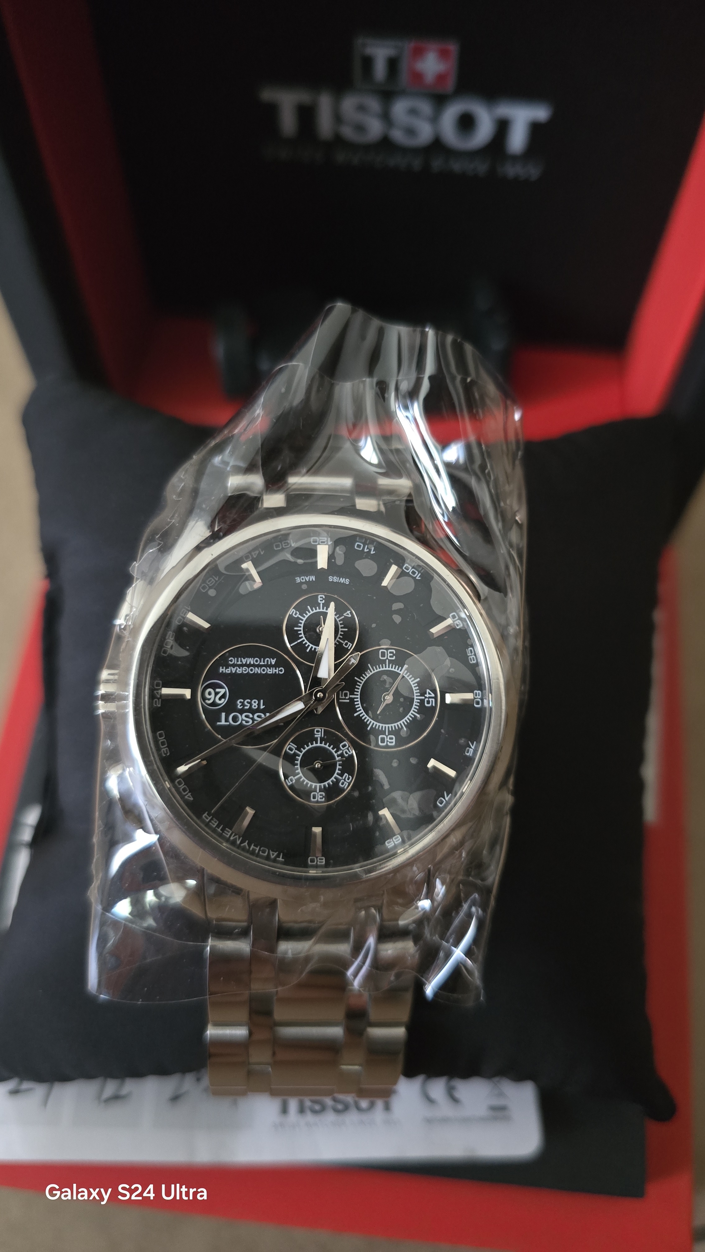 【二手99新】天梭(TISSOT)库图男表二手男士腕表自动机械瑞士奢侈品腕表 24全套 黑钢 T035.627.11.051.0 实拍图
