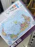 【加强版】可视化桌面地理知识地图套装共2张 中国地图+世界地图 学生学习地理历史 中国地形世界地形 实拍图