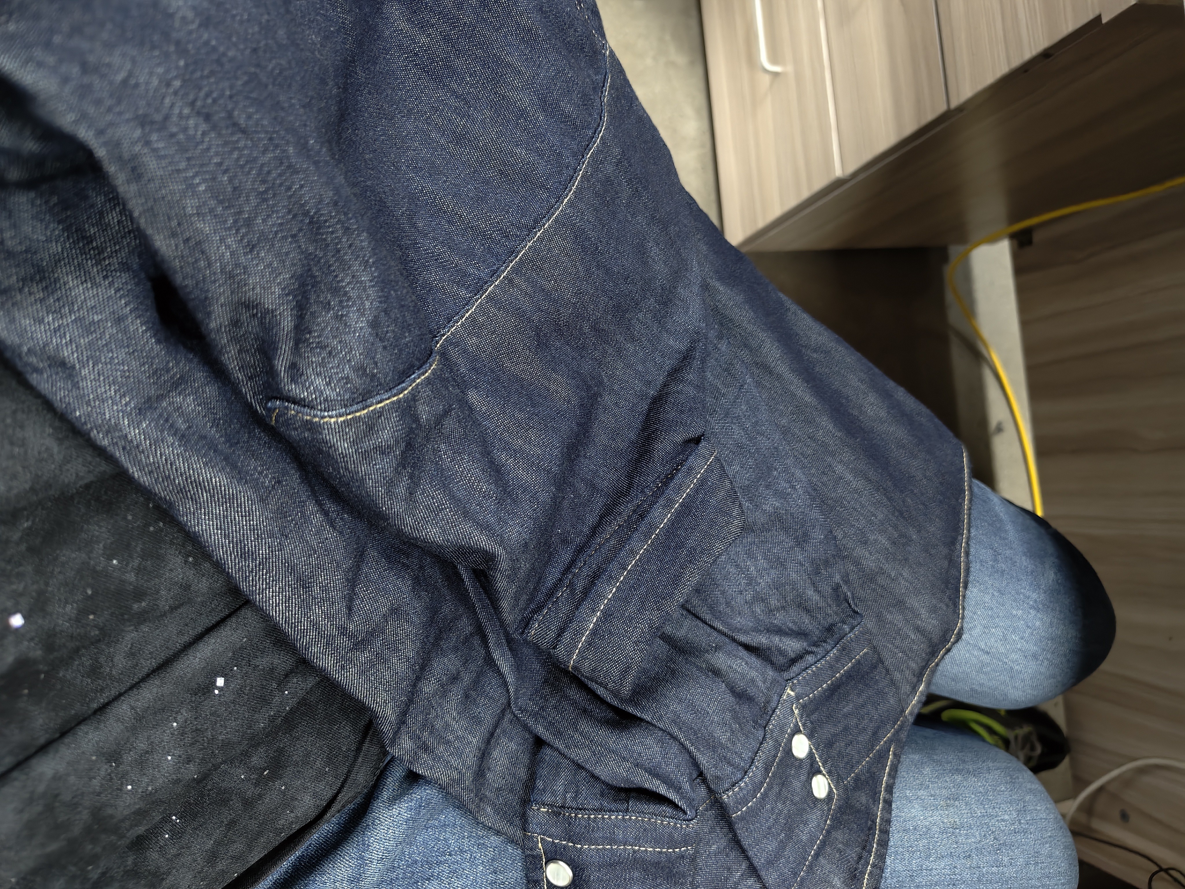 Levi's李维斯男士经典宽松蓝色牛仔衬衫简约美式复古水洗外套 复古深蓝色 L 实拍图