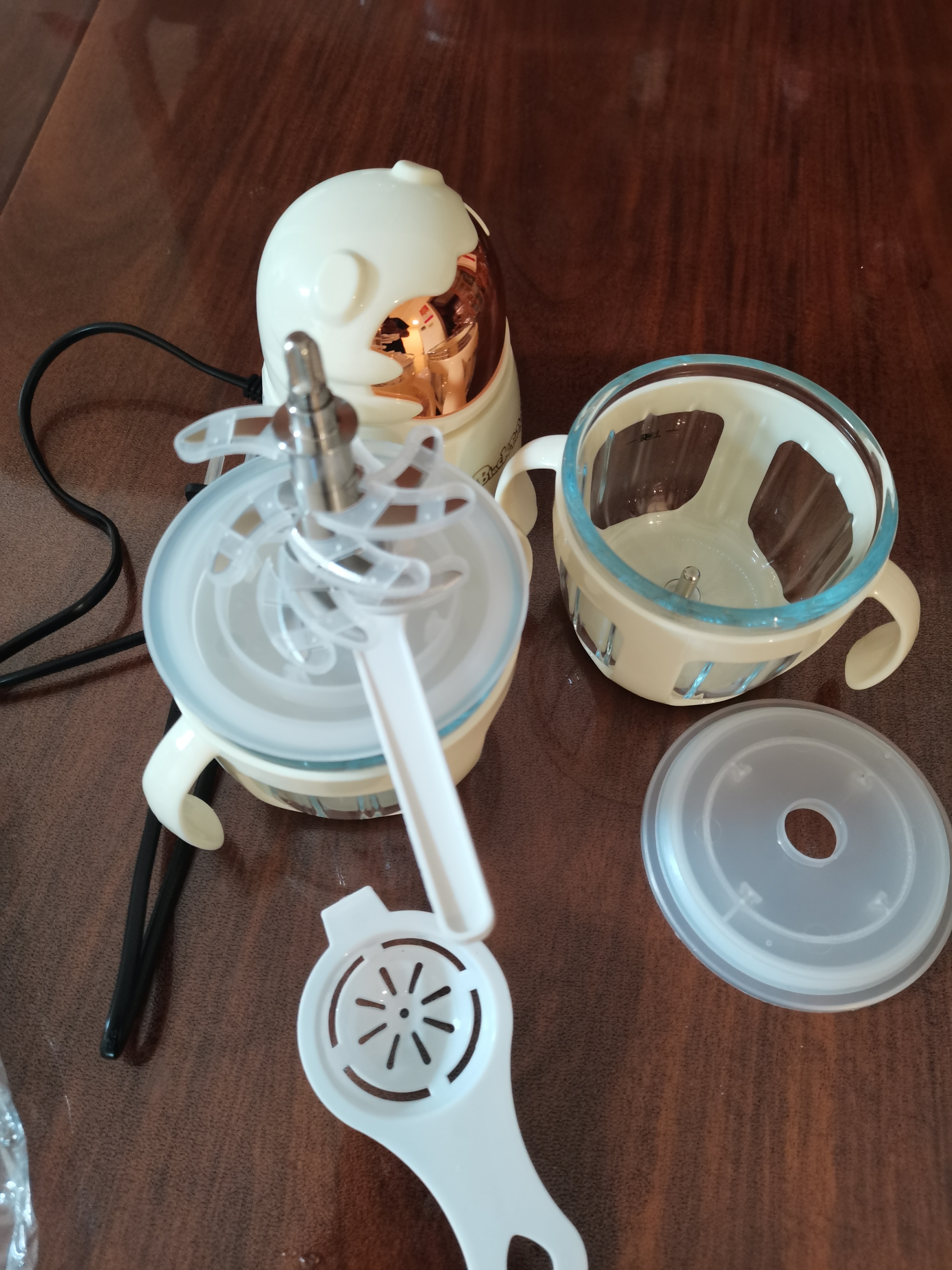 BLACK BABY辅食机婴儿打泥机多功能研磨搅拌料理机辅食工具 12叶双杯双刀 实拍图