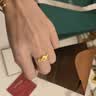 周生生黄金戒指 足金心型花戒指开口戒女戒27942R 计价2.7克 实拍图