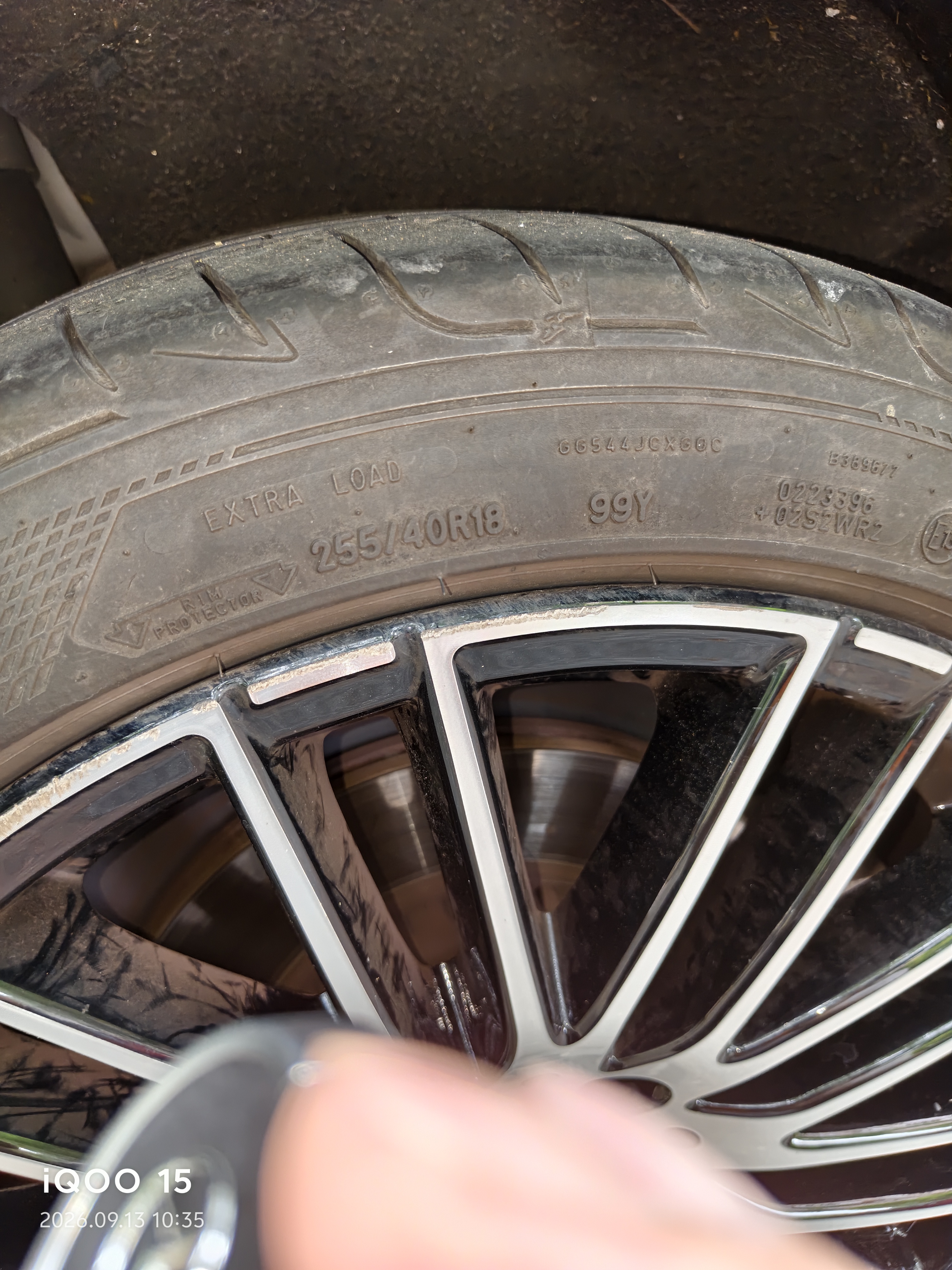 固特异（Goodyear）汽车轮胎 225/45R18 95Y EAG F1 ASY5 鹰驰5代 MO 原配C级 PHEV 实拍图