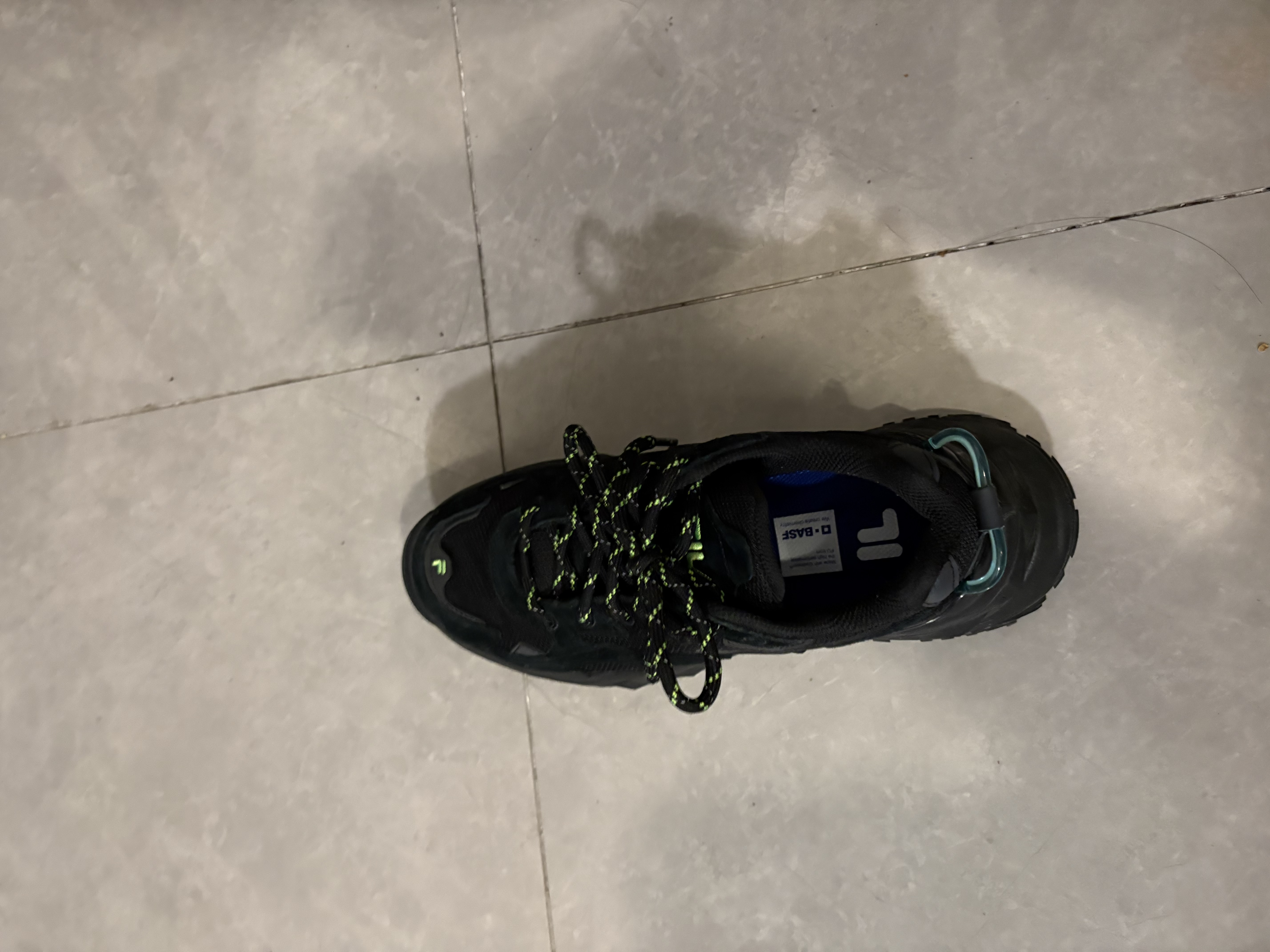斐乐硬糖丨FILA潮牌老爹鞋增高厚底秋季女鞋轻便休闲运动鞋子 黑色-BK 37.5 实拍图