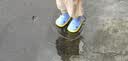 SEVEN ONLY OLINE儿童雨鞋女童防水防滑可爱鲨鱼宝宝雨靴女孩幼儿园水鞋 雾霾蓝 16 cm内长【160】脚长约15穿 实拍图