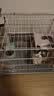 憨憨宠猫笼折叠猫笼子大号猫别墅加粗加密双层猫舍猫窝宠物猫咪用品家用 白色 850双层 实拍图
