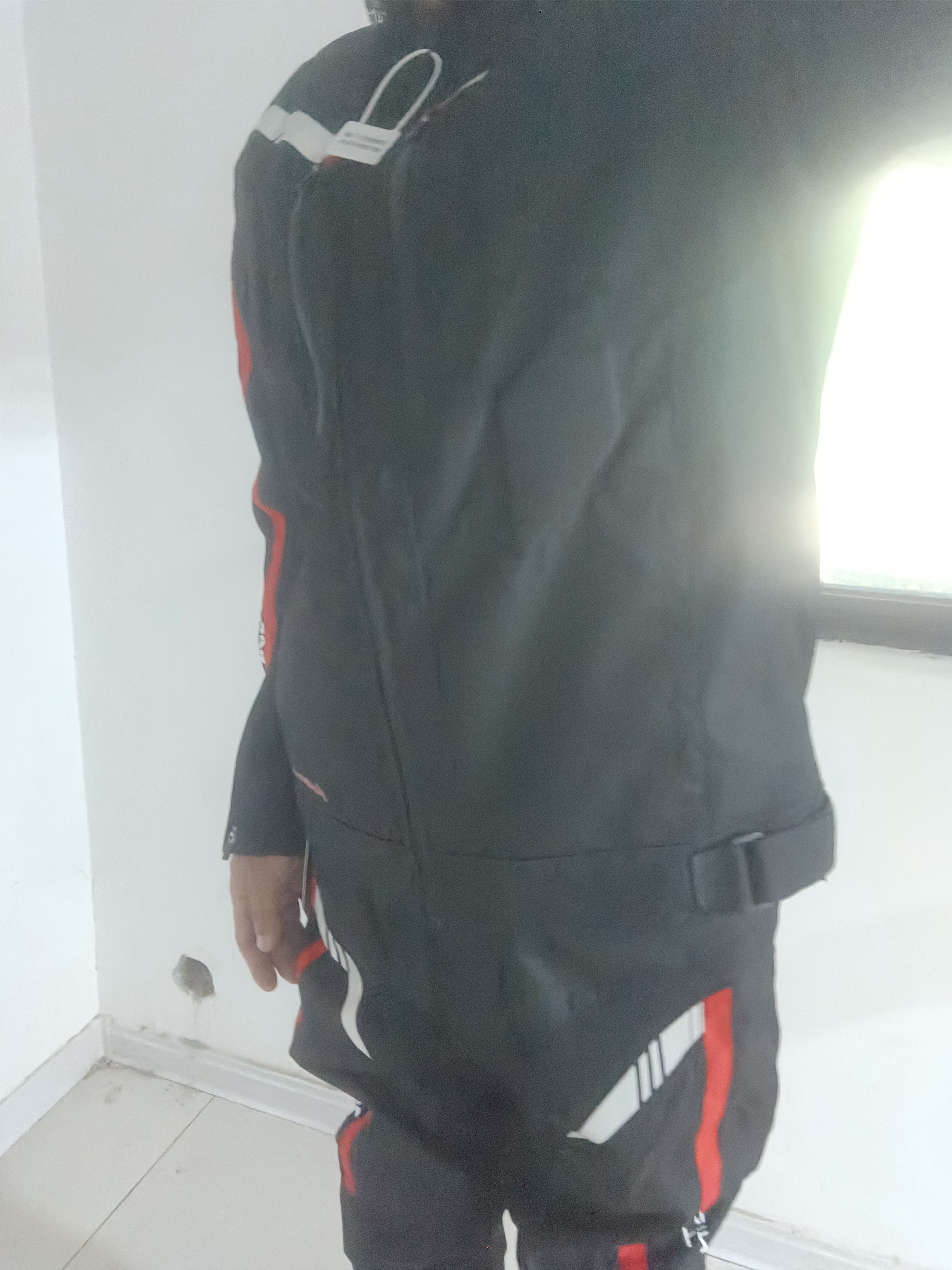 魔鬼竞赛（GHOST RACING）摩托车骑行服套装四季通用男防风透气防摔机车服夹克摩托车赛车服 黑色套装 XL 实拍图