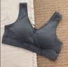 FENYE可调哺乳内衣产后喂奶纯棉睡眠文胸防下垂大胸睡觉可穿深灰XXL 实拍图
