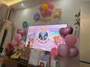 多美忆生日场景布置女孩生日气球儿童道具氛围装饰快乐桌飘装扮粉色套餐 实拍图