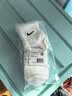 耐克（NIKE）正品NIKE耐克袜子纯棉男女跑步运动篮球袜中长筒四季款透气毛巾底 【四季款】【3双白色】【中筒款】 M码（38-42鞋码） 实拍图