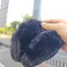 浪莎冬季毛绒耳罩女仿兔毛可折叠耳套户外骑行防寒保暖耳包百搭可爱 黑色 实拍图