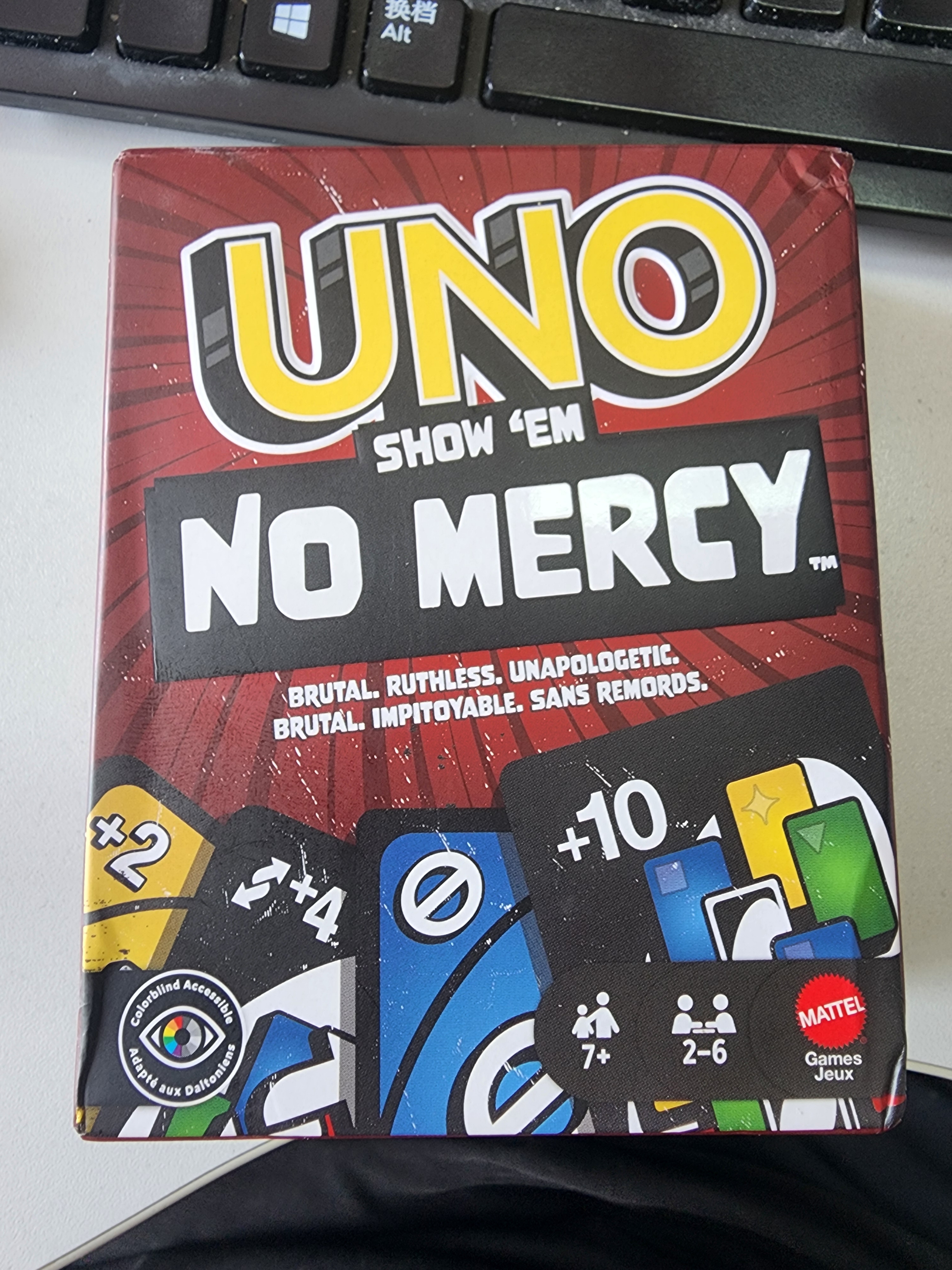 UNO【美泰正版UNO】生日礼物减压桌游毫不留情系列纸牌HWV18 实拍图