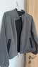 蕉下外套女万粒绒双面摇粒绒防风户外秋冬新品软壳抓绒灰-黑M 实拍图