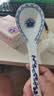 LICHEN釉下彩陶瓷碗景德镇高温青花瓷器餐具如意牡丹餐具中式仿古风格 大汤勺 实拍图