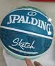 斯伯丁（SPALDING）素描印花橡胶儿童篮球7号室内外通用篮球84-448Y 实拍图