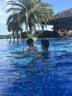 swimbobo儿童游泳臂圈游泳圈 游泳手臂圈浮力袖儿童游泳装备臂圈橙色 实拍图