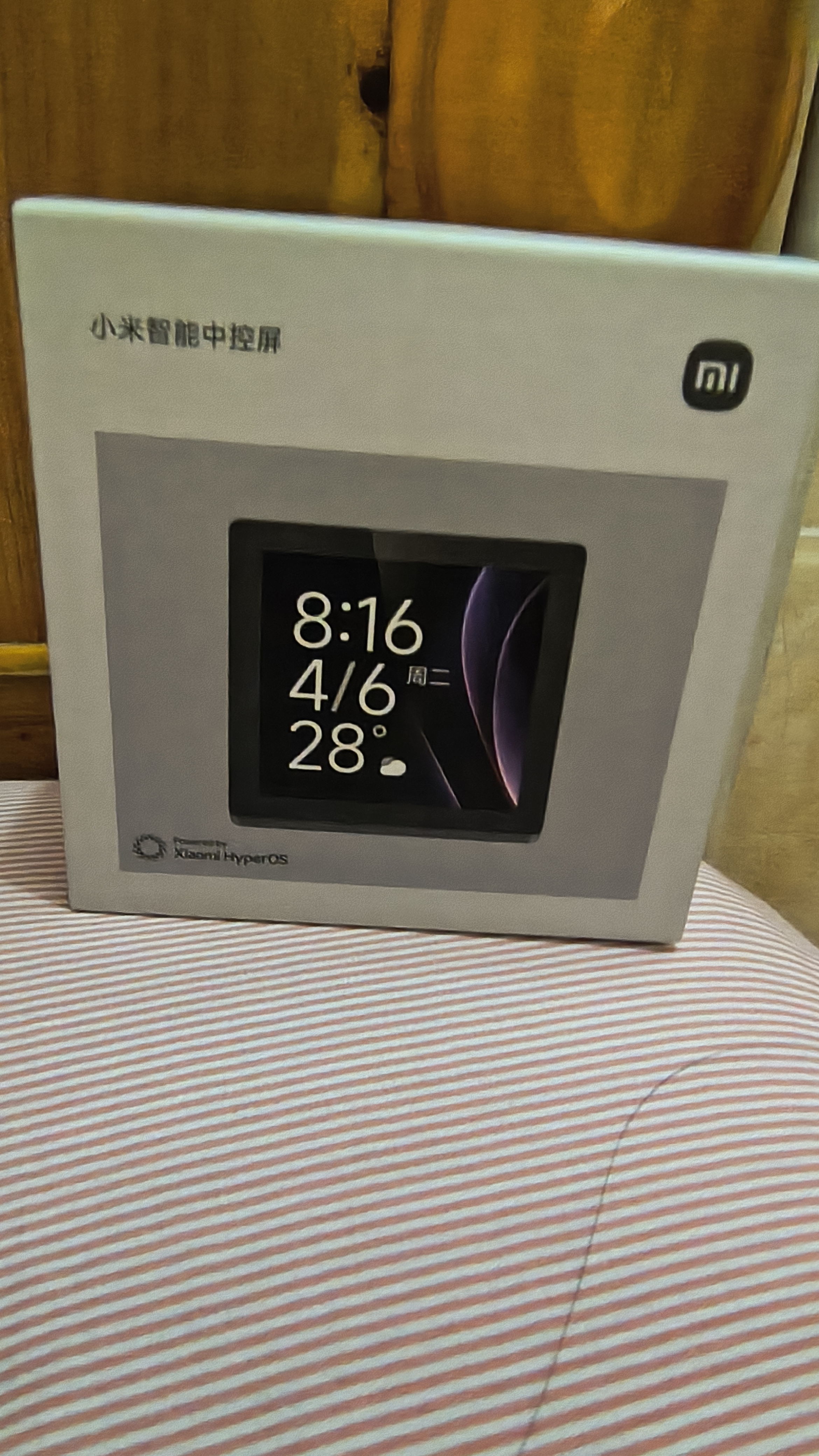 小米（MI）智能中控屏家庭面板触控屏小爱同学AI大模型全面屏 实拍图