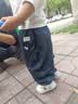 嘟嘟家[软牛仔]儿童牛仔裤秋款男童裤子宝宝休闲裤秋装女童长裤 藏青 90 实拍图