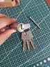 固特（GUTE）房门锁芯小70家用通用卧室门锁室内木门房间门配件锁具拉丝色铜芯 实拍图
