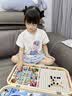木丸子轨道积木多功能实木棋盘小火车五子棋儿童早教益智生日礼物桌游戏 实拍图