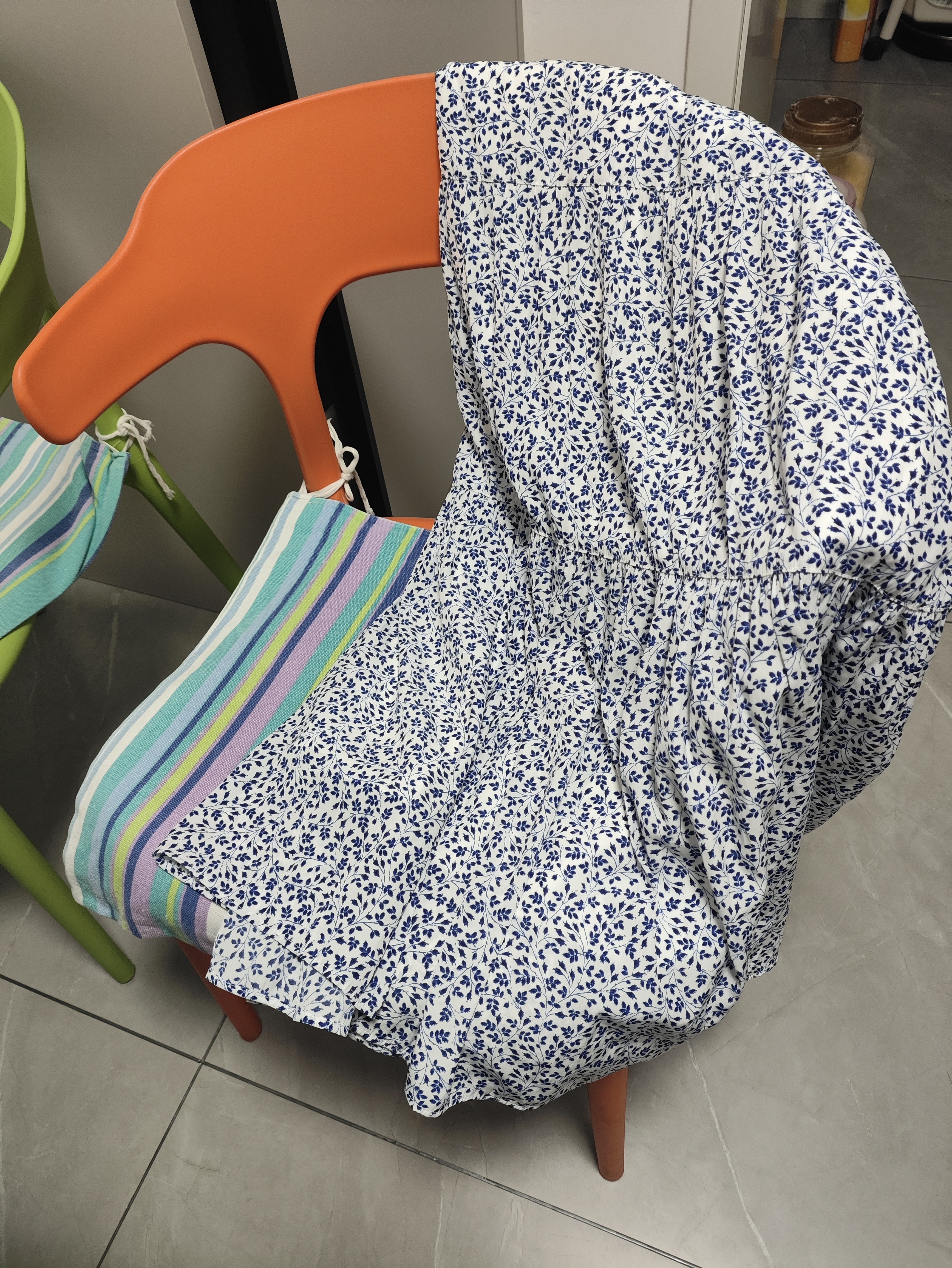优衣库层叠长裙/常规款女装半身裙484822 65 宝蓝色 2XL 实拍图