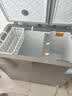 美的210L双温双箱家用冰柜大冷冻小冷藏两用卧式冷柜冰箱电子控温一级能效BCD-210DKEM(E)灰国家补贴 实拍图