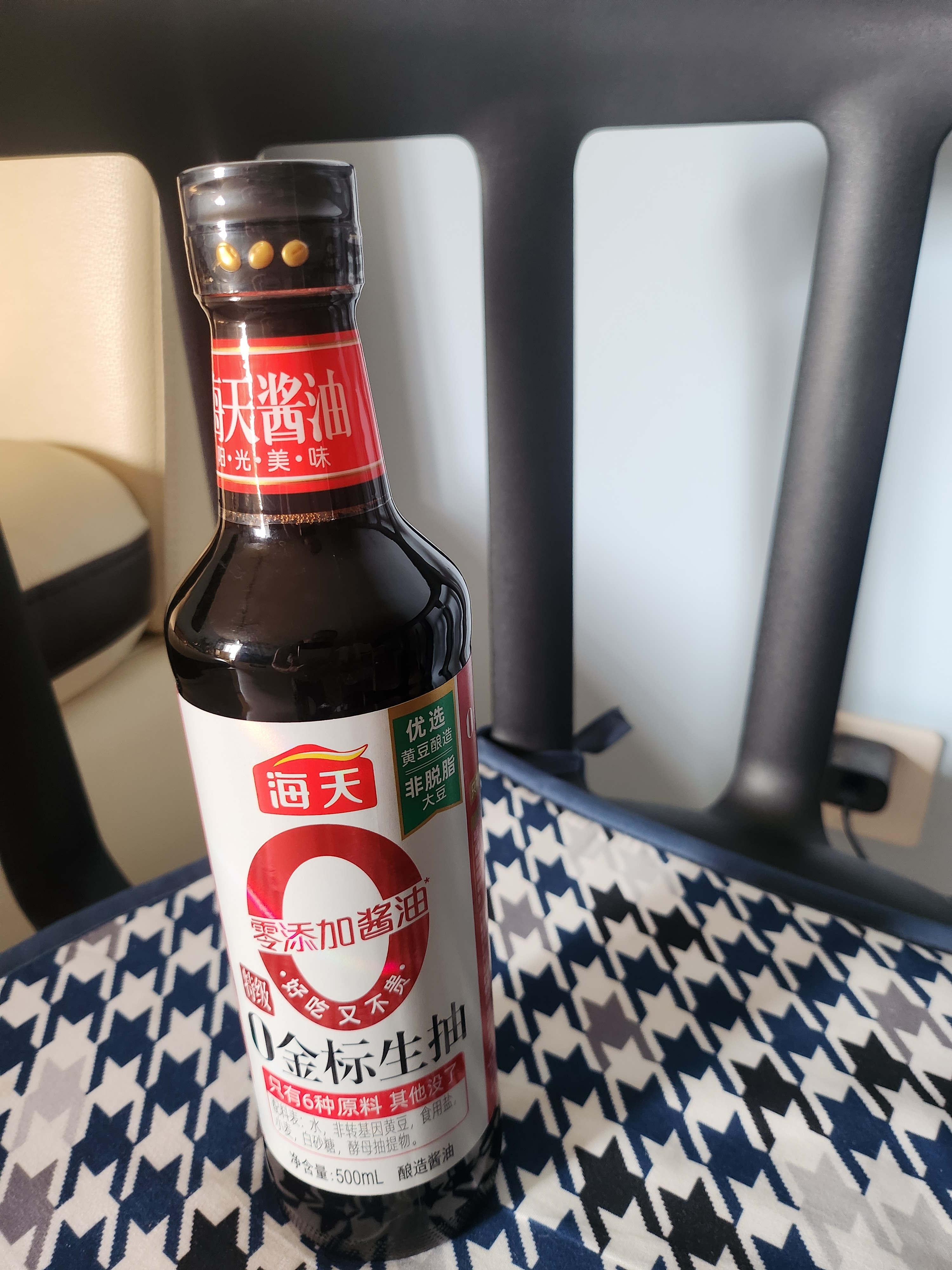 海天【0系列】 特级零添加金标生抽500ml 实拍图