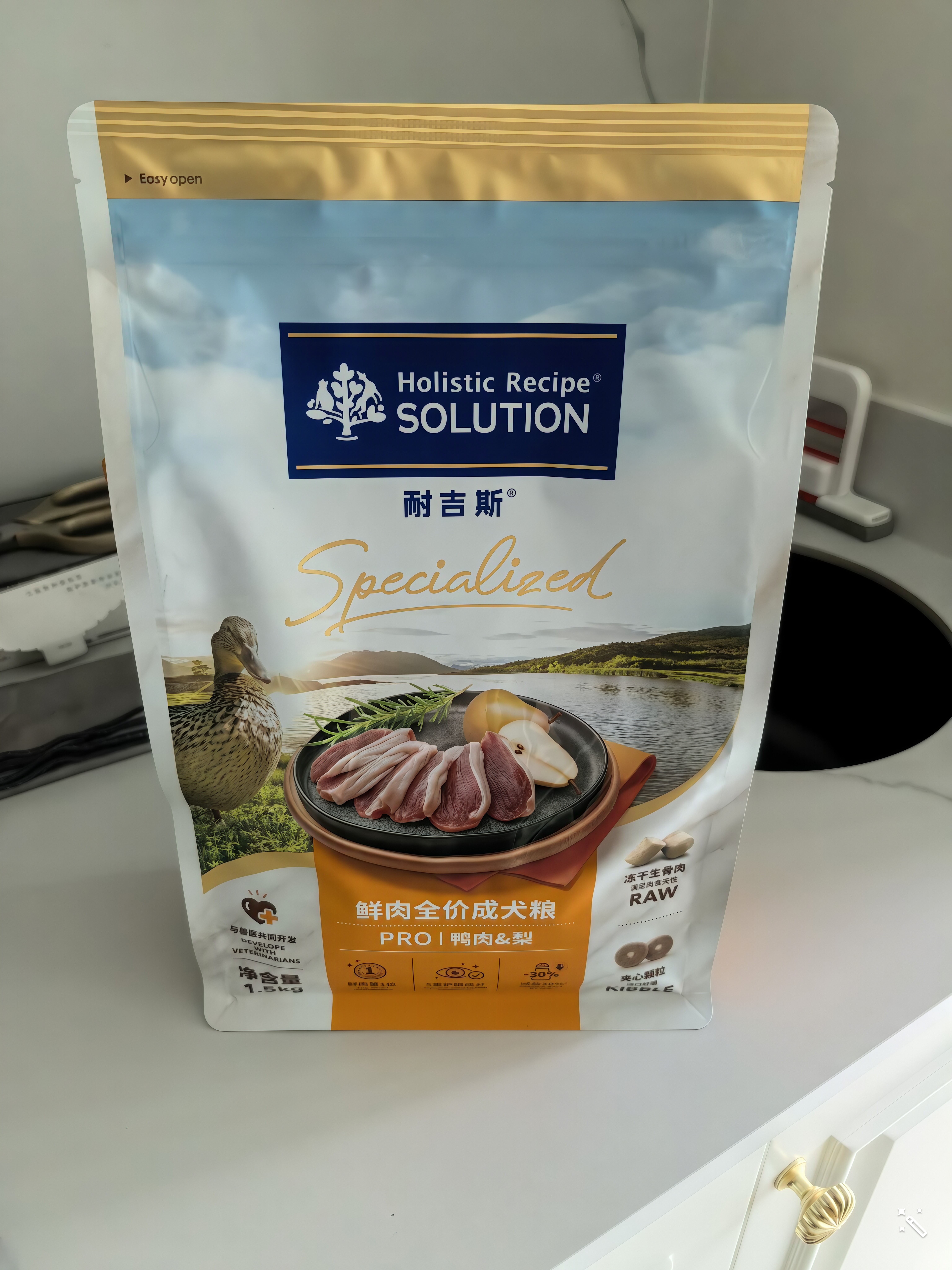 耐吉斯鲜肉Pro夹心冻干狗粮12kg成犬益生菌鸭肉梨泪痕管理 实拍图