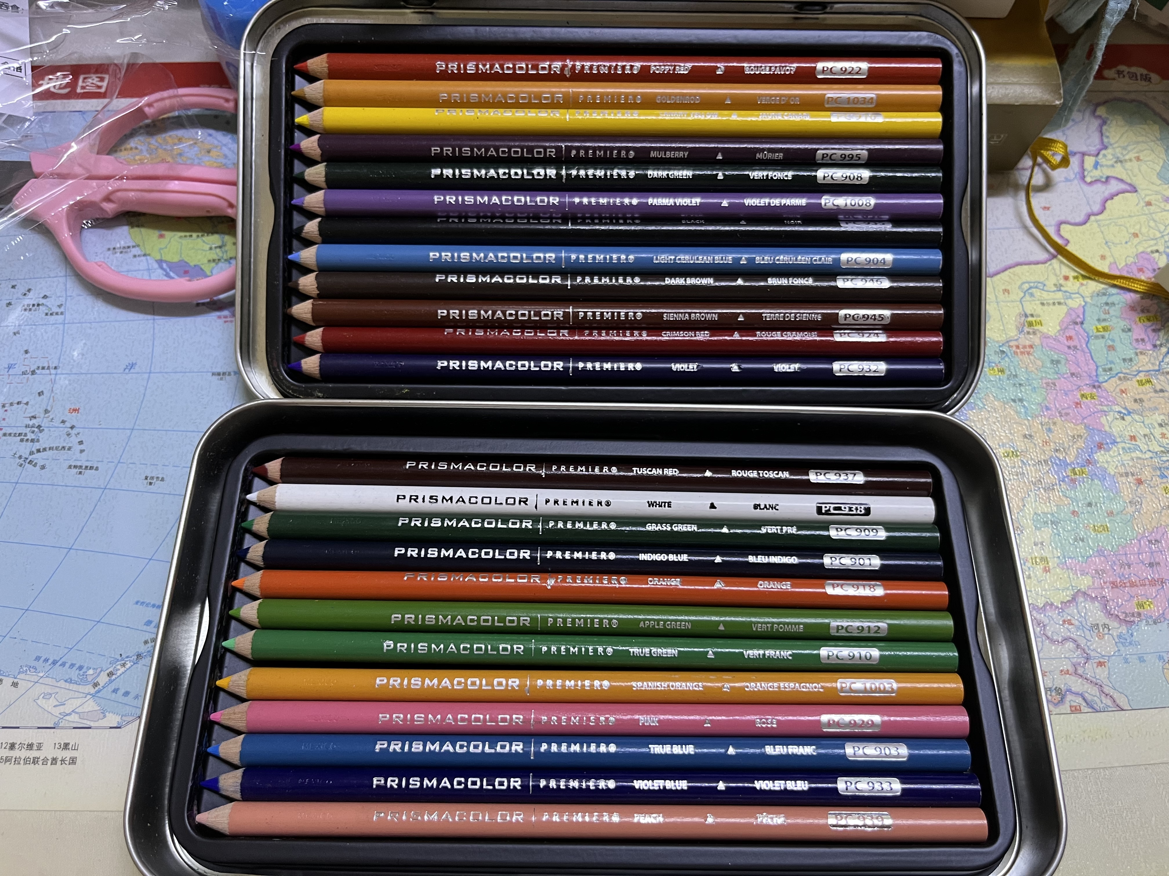 霹雳马（PRISMACOLOR）【中秋礼品】彩色铅笔彩铅笔24色挂装油性大师级画笔套装绘画写生手绘美国三福美术写生画画笔 实拍图
