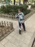帝百伦（DEPTHPOWER）儿童滑板车成人6-10岁14岁30岁代步神器上班折叠男女孩平衡踏板车 【26新款】悍马白【手闸碟刹双减震-带转向限位】 实拍图