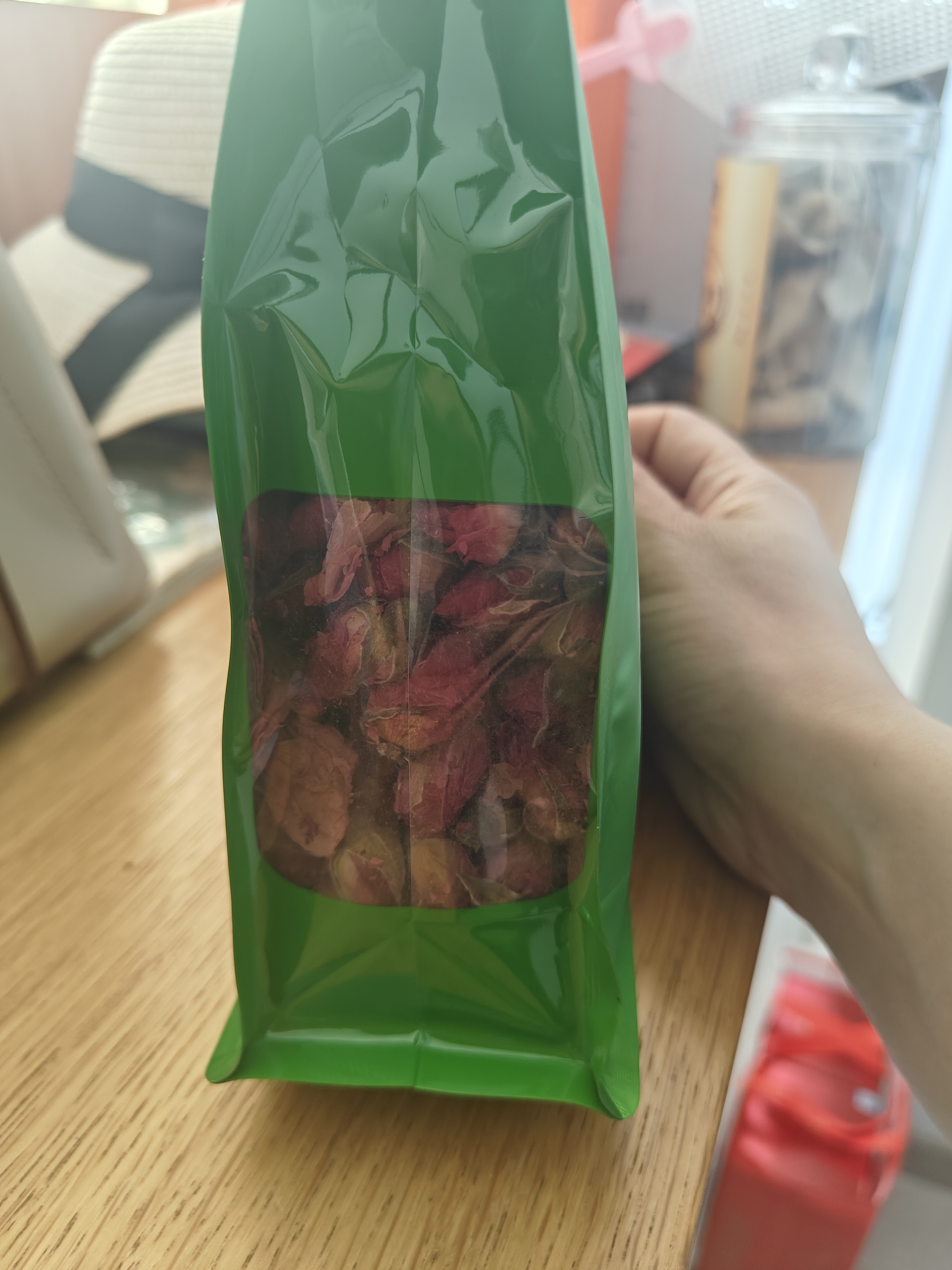 印象堂玫瑰花茶花草茶干玫瑰重瓣红玫瑰大朵泡水喝袋装养生茶自己喝150g 实拍图