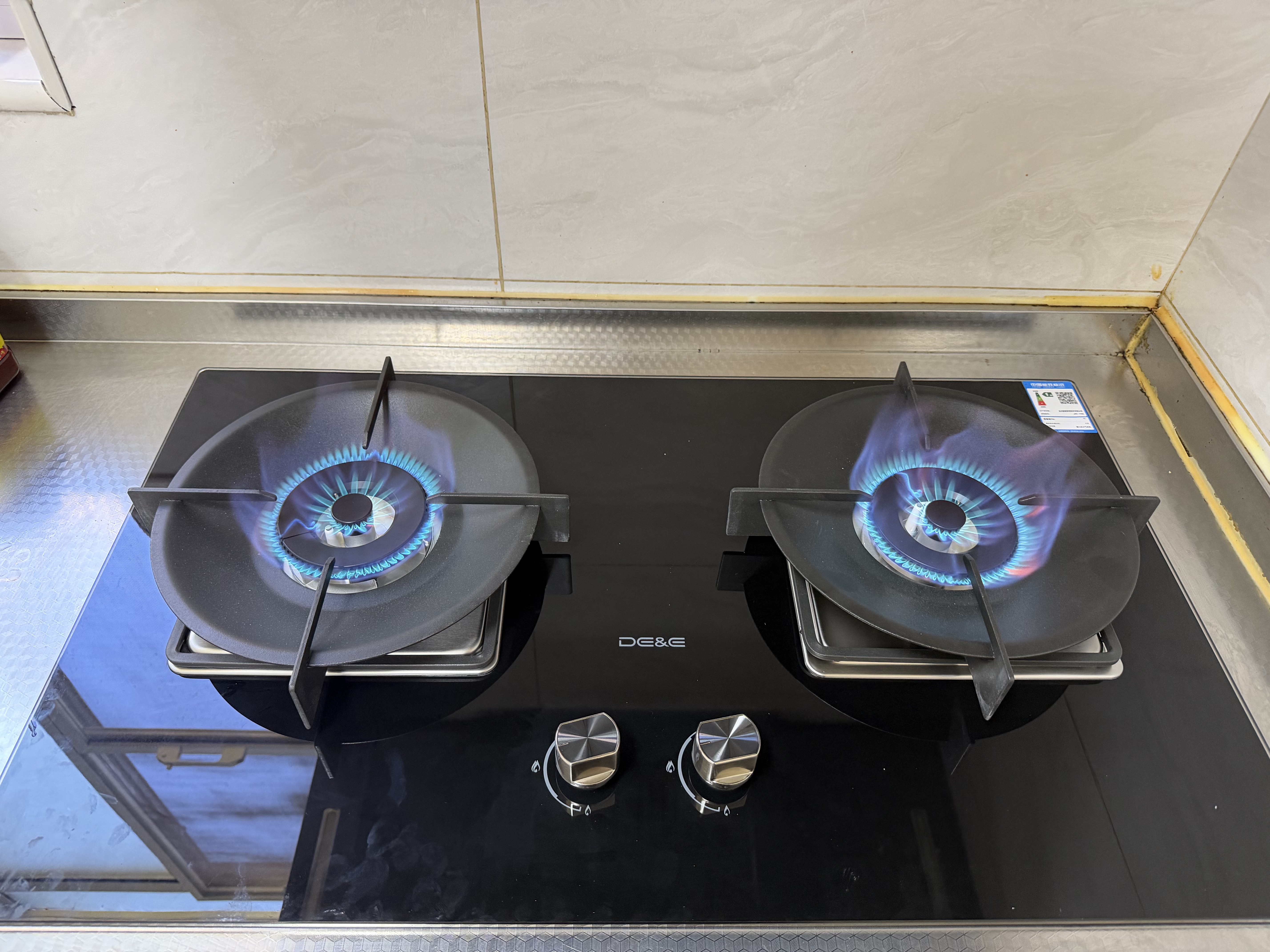 德意（DE&E）【星火】燃气灶 双眼灶具4.6kW火力高热效率全尺寸适配JZY-716A（液化气） 实拍图
