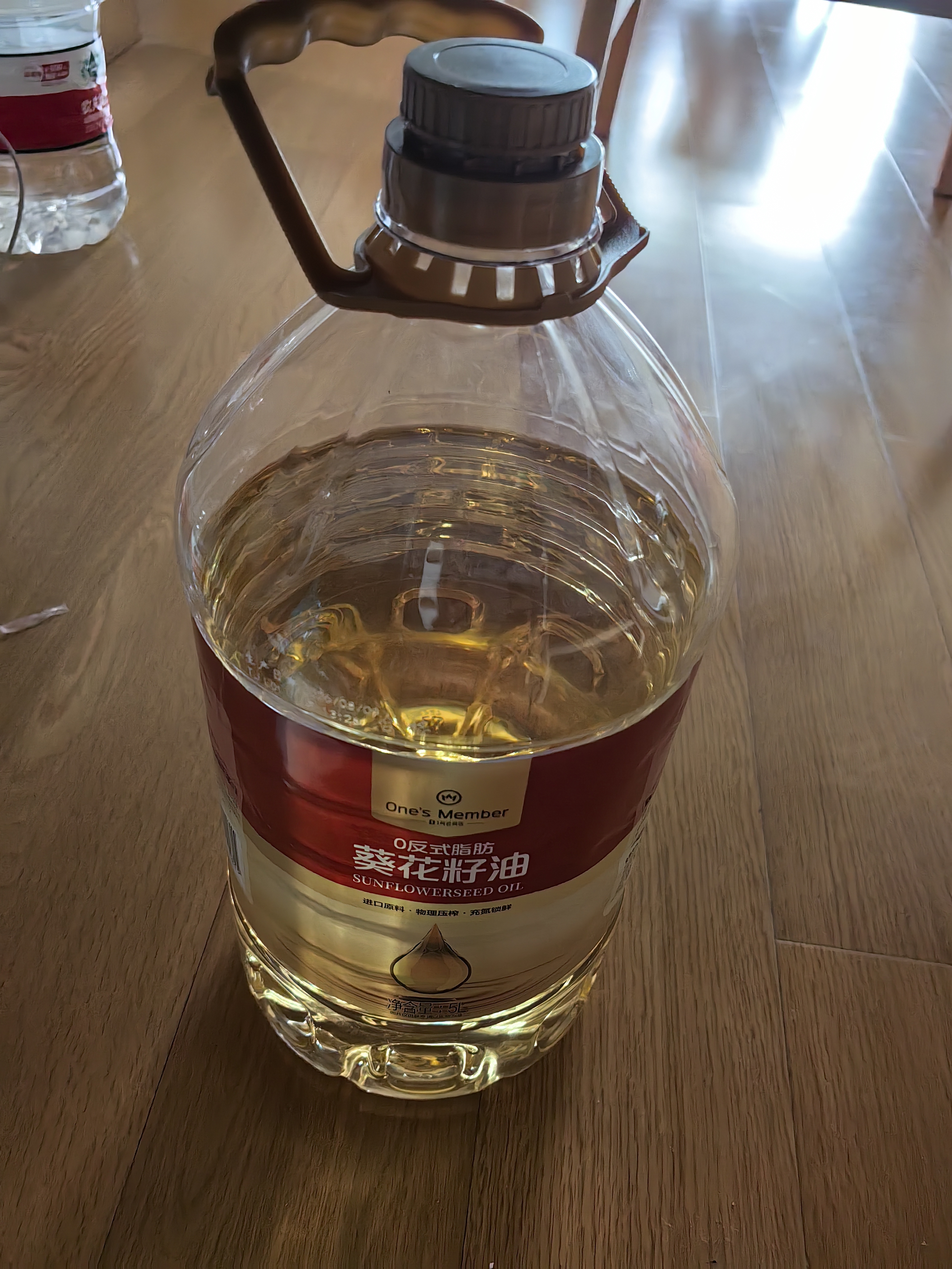 1号会员店 0反葵花籽油 5L 压榨一级 食用油 充氮锁鲜 0反式脂肪酸 实拍图
